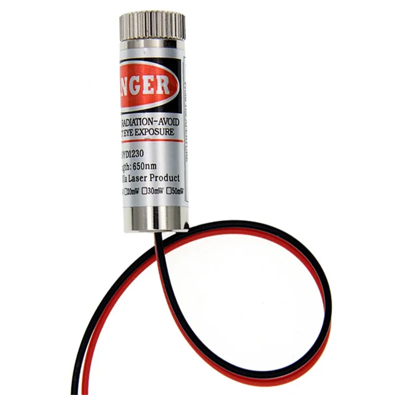 650nm 5mW Red Point / Line / Cross Laser Module Head Glass Lens Focusable Industrial Class image 4