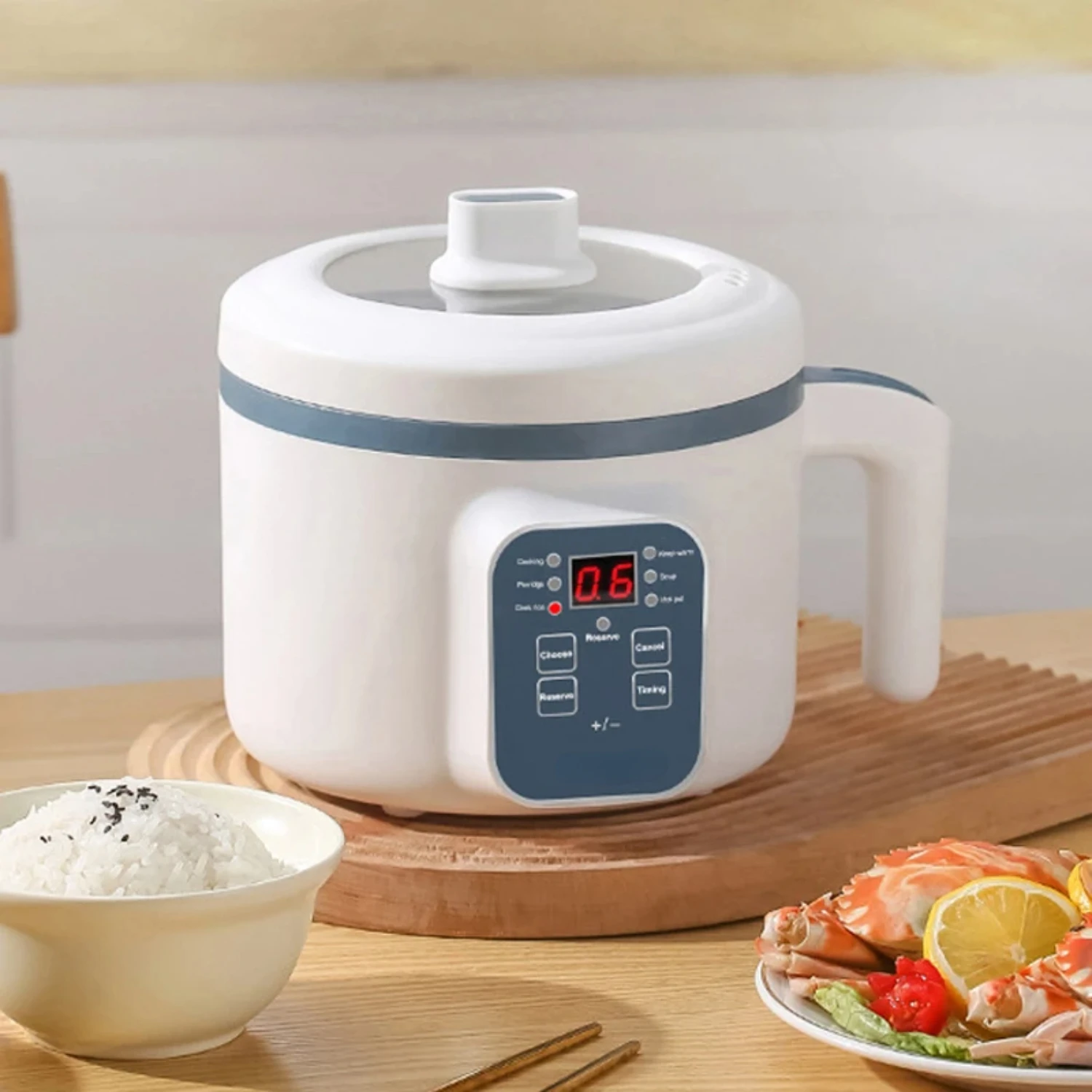 Mini panela de arroz doméstica, multicooker a vapor, camada única/dupla, panela automática de arroz, eletrodomésticos de cozinha