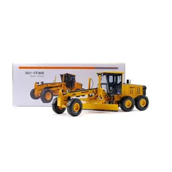 Diecast 1:35 Scale SHANTUI SG21 Grader Loader Alloy Engineering Vehicle Bulldozer Model Collection Souvenir Display Ornaments