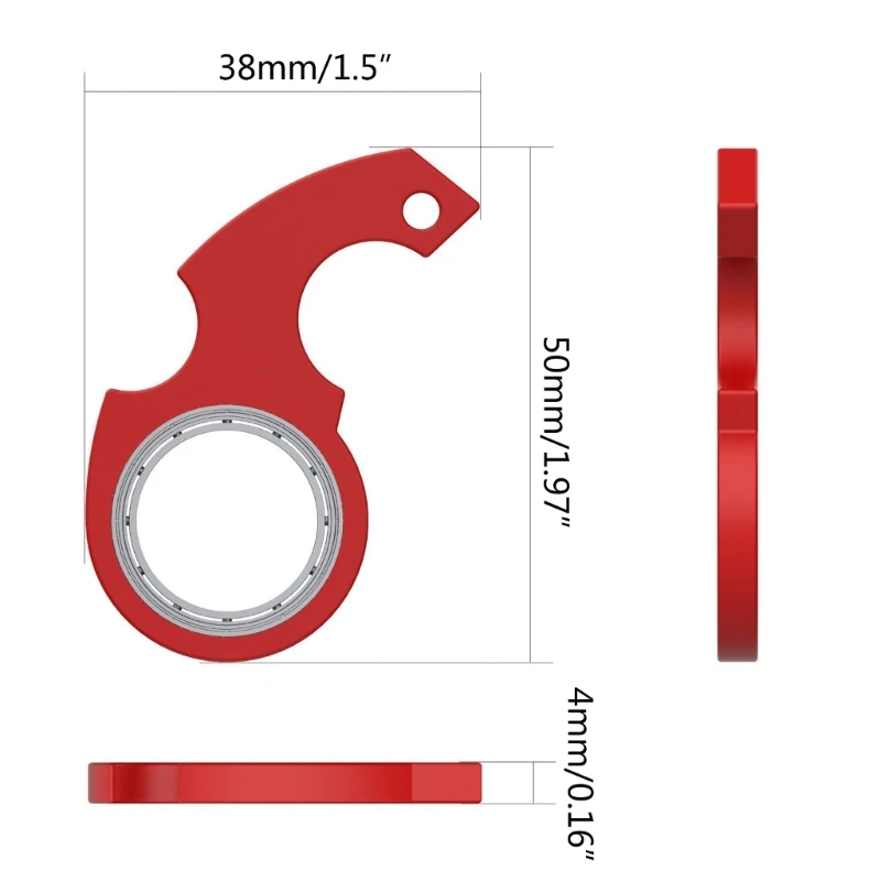 Ring Spinner Toy for Car Flipping Toy Keychain Spinning Spinner