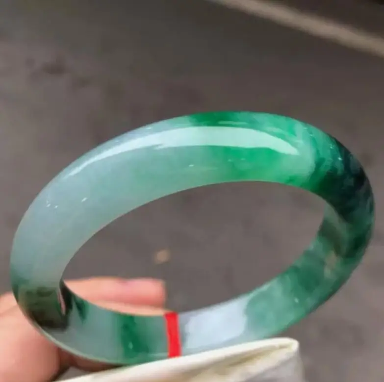 

Real Certified Grade AAA Emerald Green Burma Jade Jadeite Bracelet Bangle 58mm