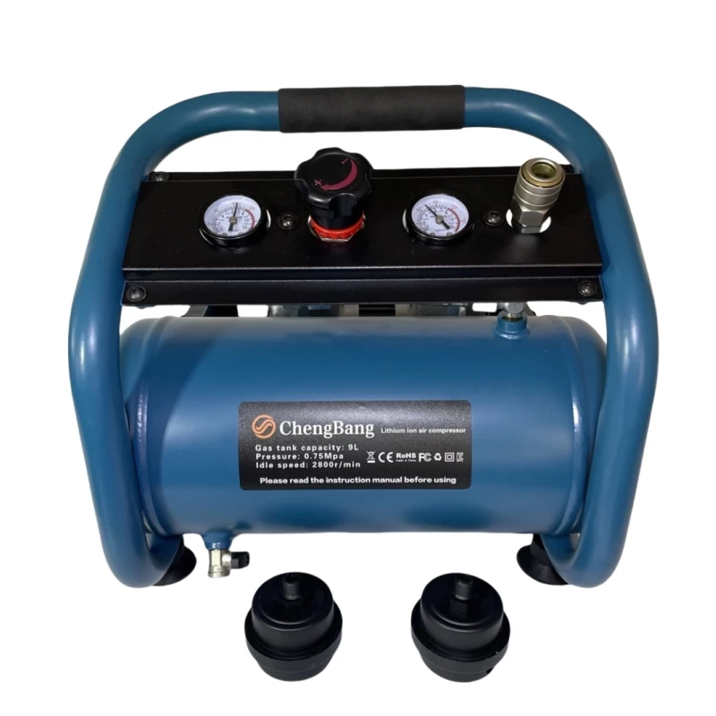 21V Brushless Electric Air Compressor Quiet Oil-free Portable Air Pump for Home Repair Tire Inflation Whisper Compressor