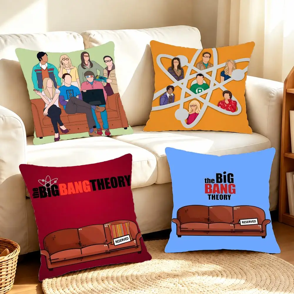 Hilarious Classic The Big Bang Theory Cushion Cover Sofa Living Room Home Decor Invisible Zipper Anti-dustmite Shell