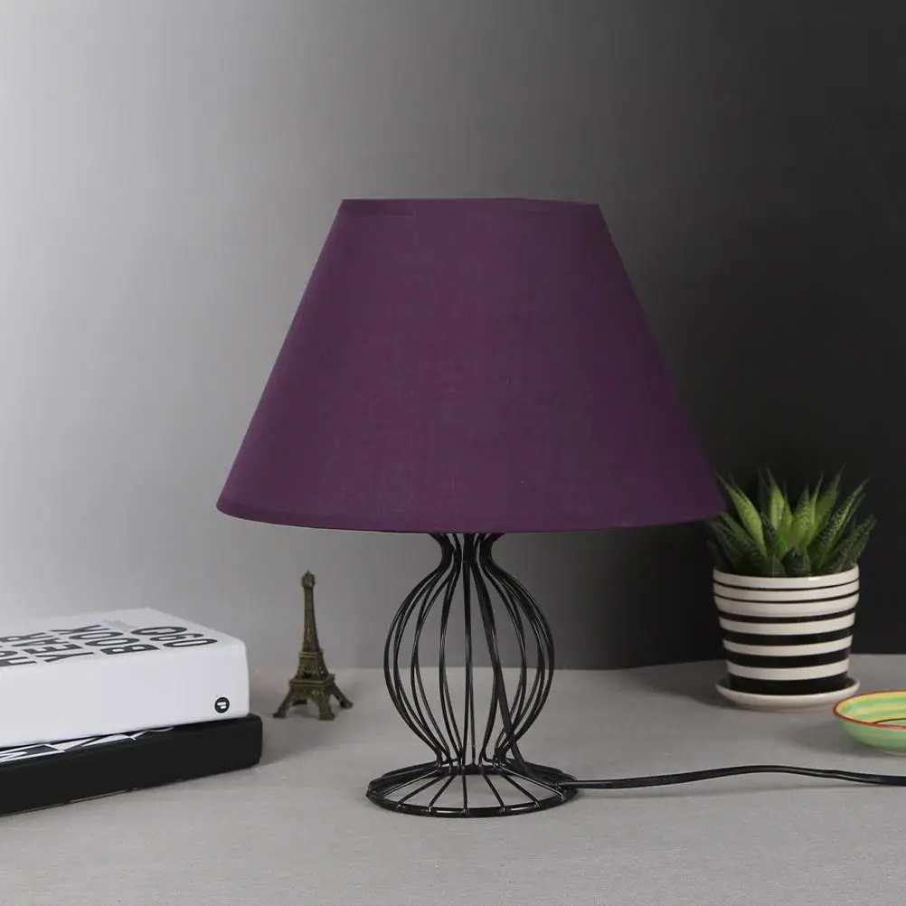 Cloth Lampshade Small Vintage Barrel Desk Lamp Cover Black Light Accessories Retro Style Lampshades Wall Drum Shades Table