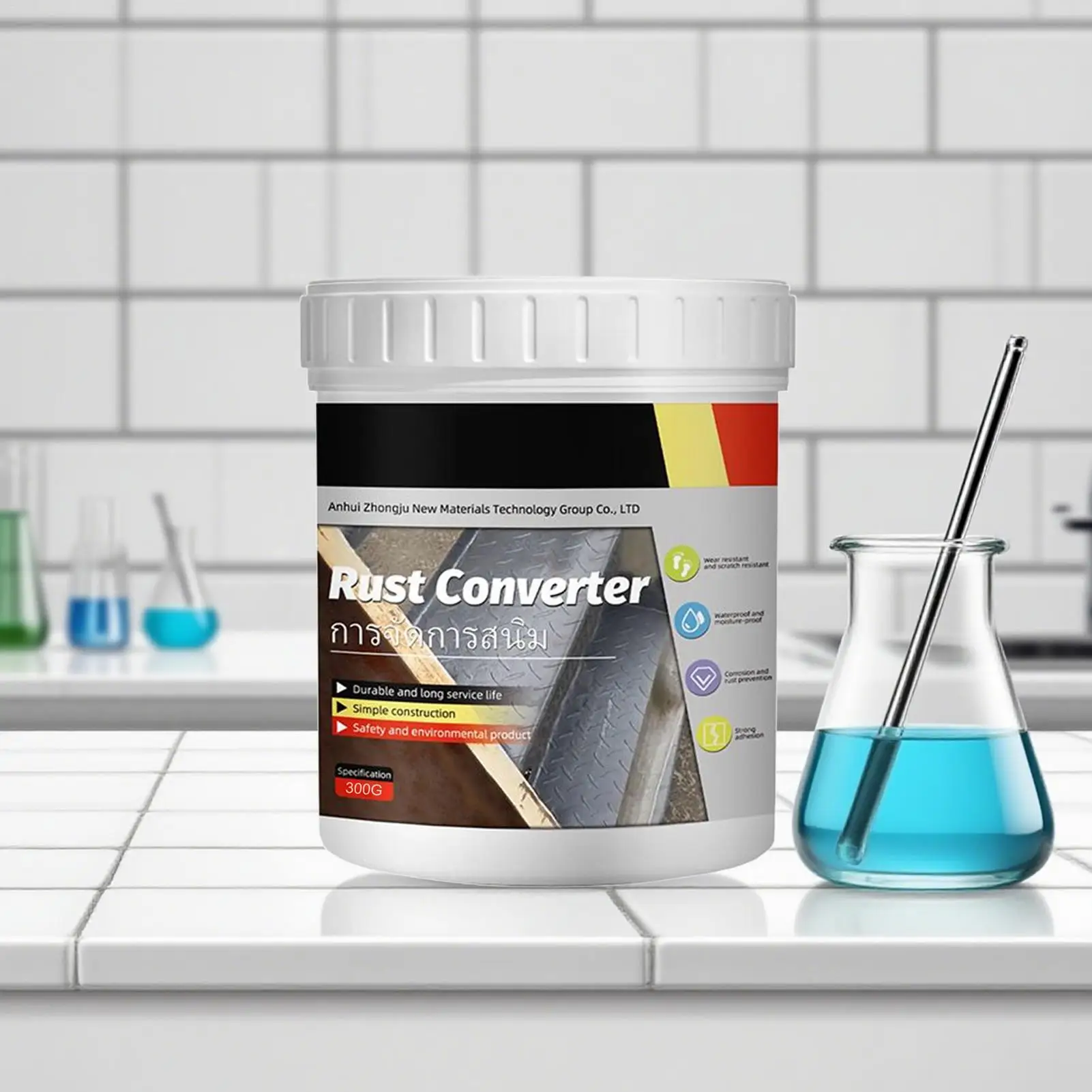 金属用錆変換剤-300-グラム-錆抑制剤-長期保護コーティングプライマー-ボルト用-車-ボート-自動車-トレーラー-トラック