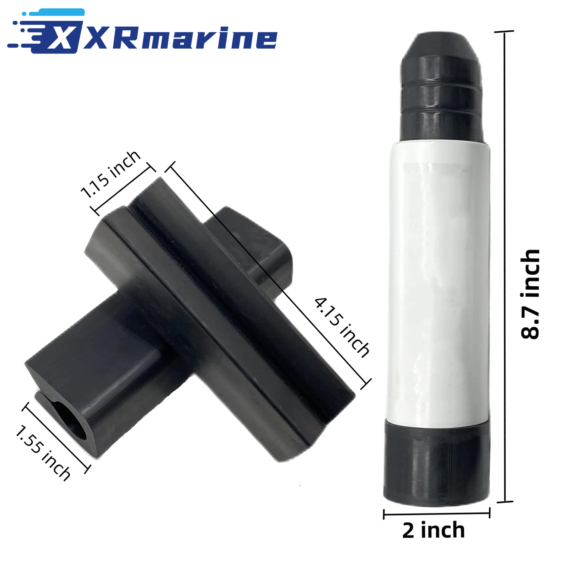 

Boat Transom Rubber Support Saver with 2 Pcs Trailering Motor Lock for Marine Outboard Engines and Stern Drives Boat Accessories