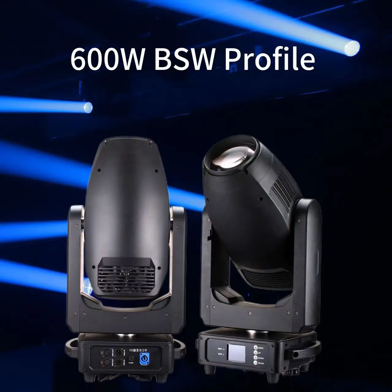 600W BSW Profile LED Moving Head Light Beam Spot Wash Stage Lights for Event Concert