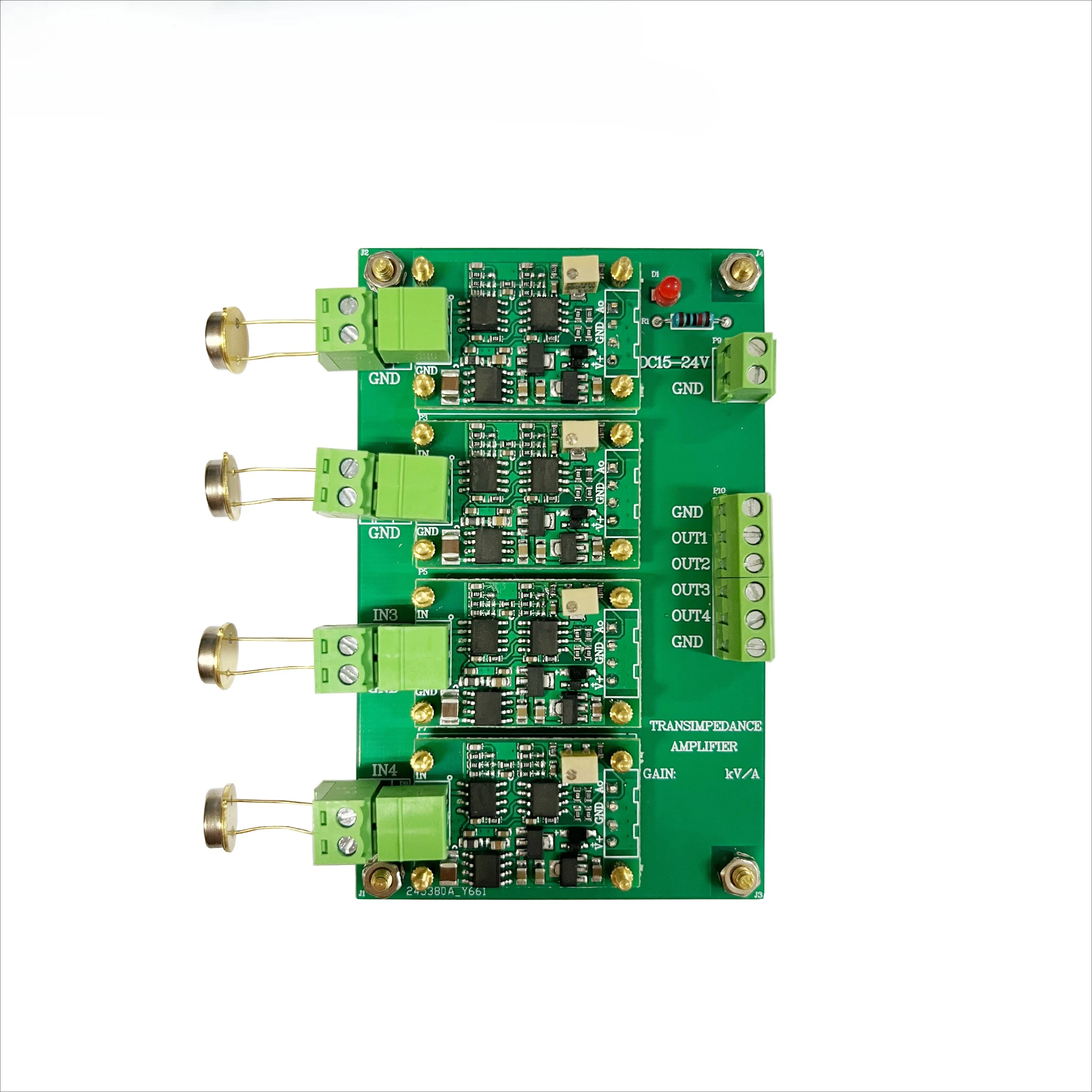 

Многоканальный модуль усилителя преобразования IV, кремниевый PIN-фотодиодный детектор, четырехквадратный фотоэлектрический датчик