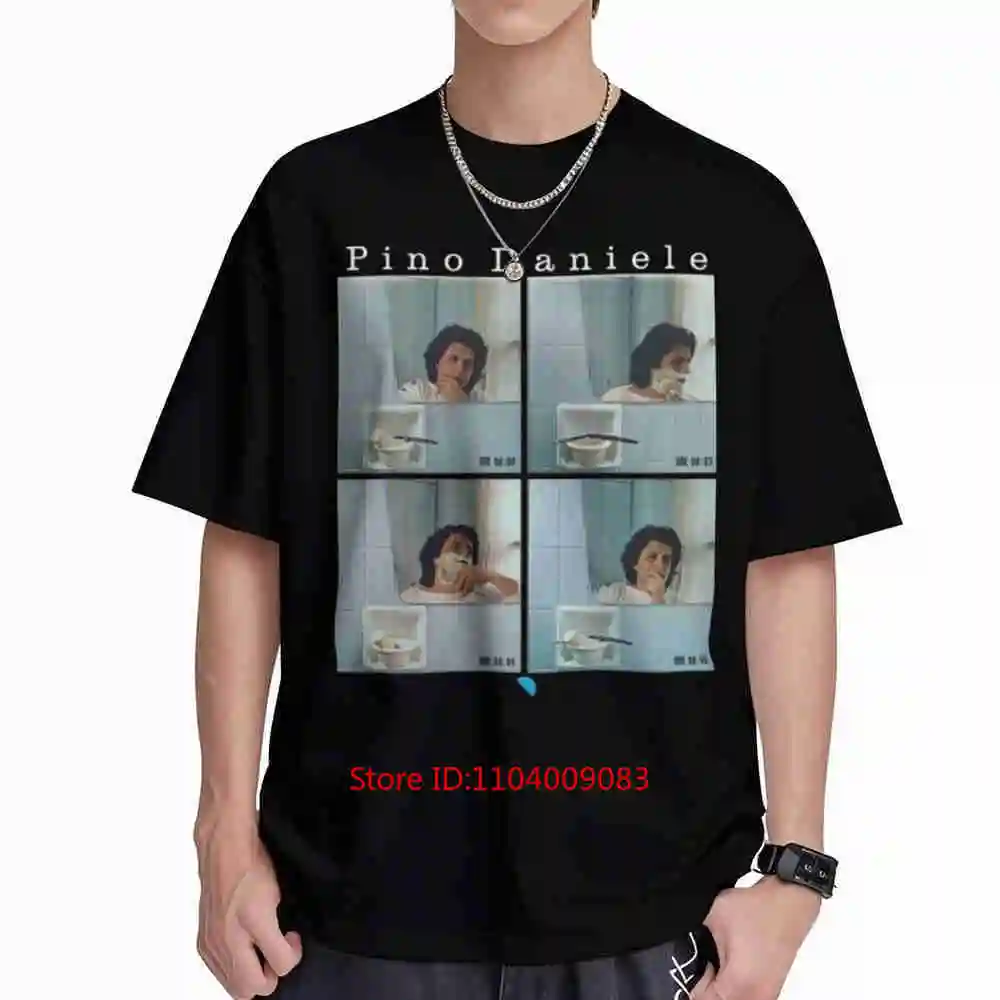 Pino Daniele Album Artwork Short Sleeve Tee 100% Cotton T-Shirt