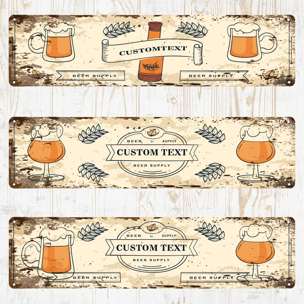 1 Pieza Letrero de Metal Personalizado para Vino, Letreros de Metal Personalizados para Calle, Ciudad, Escuela, Negocio, Patio, Casa, Dormitorio