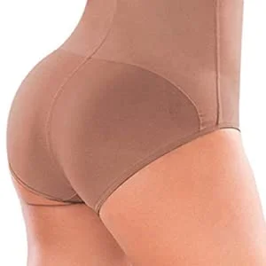 Girdle With 2 Line Hooks Free Breasts Perineal Opening Crotch One-Piece Off-Shoulder Tights Front Zipper