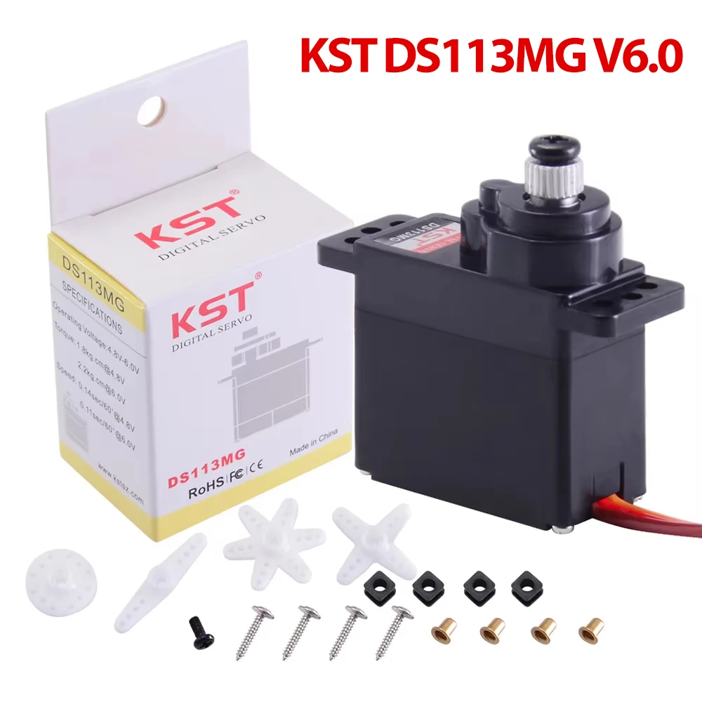 KST DS113MG V6.0 Digital Metal Gear Micro Servo 3.5kg 0.09sec for Small Size Electric RC Plane and Glider