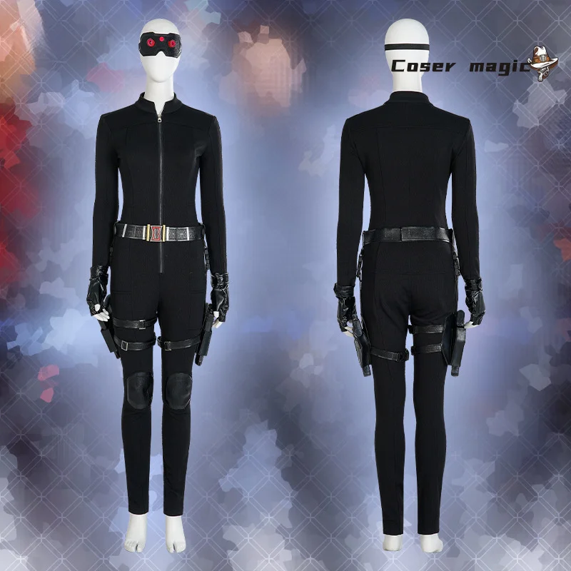 Thunderbolts Yelena Belova Black Widow Cosplay White Widow Kostum Halloween Karnaval Pesta Natal Bermain Peran Pakaian Pakaian