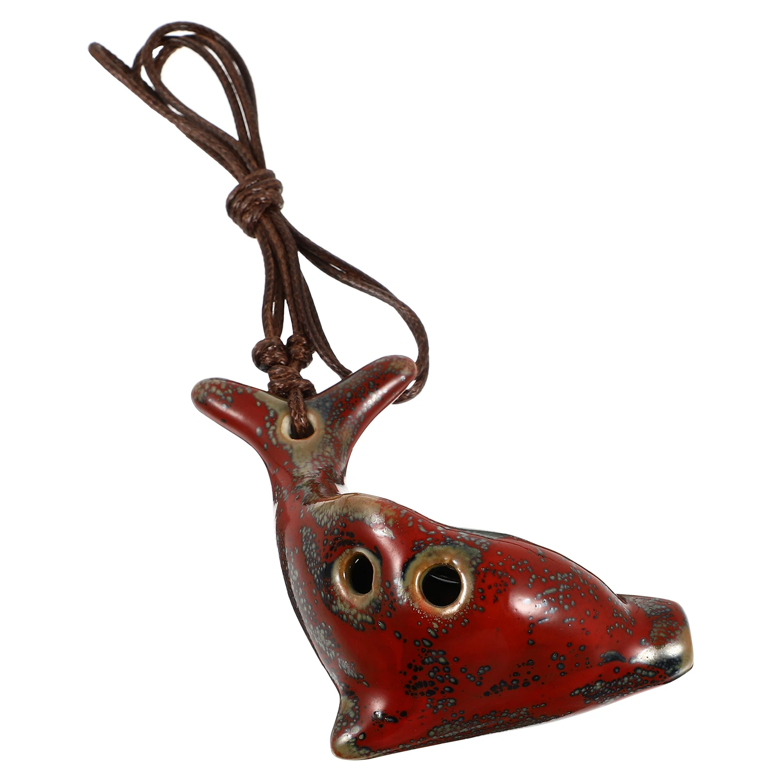 

Creative Dolphin Shaped Medium Ocarina Beginner Practice 6-Hole Wind Instrument for Children Musical Instrument