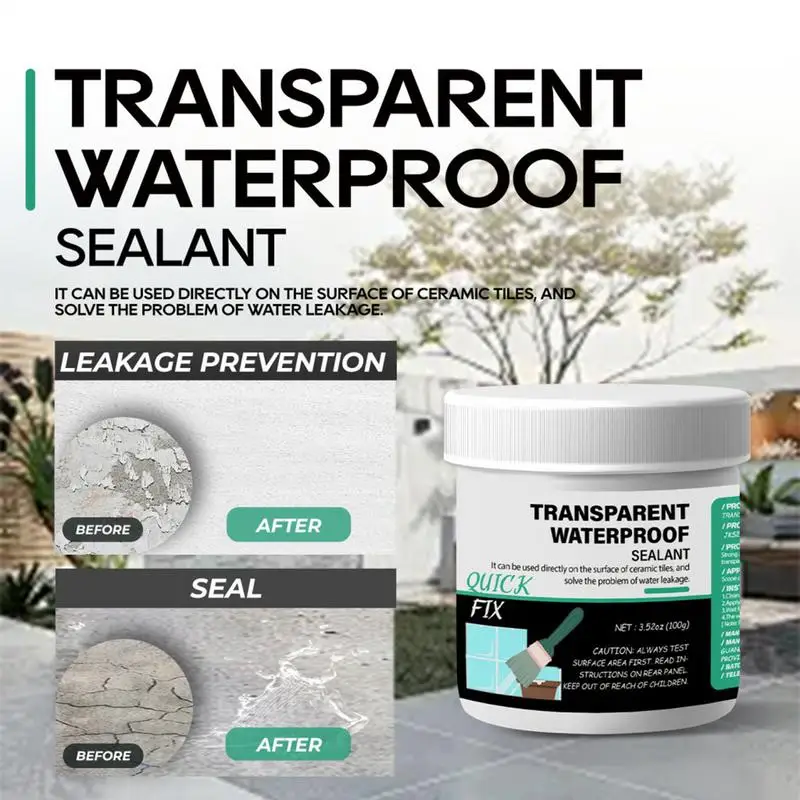 โปร่งใสกันน้ํากาวล้างหลังคาซ่อมสีกันน้ํา Anti-Leakage คอนกรีต Sealant ที่มองไม่เห็นตัวแทนกันน้ําสําหรับ