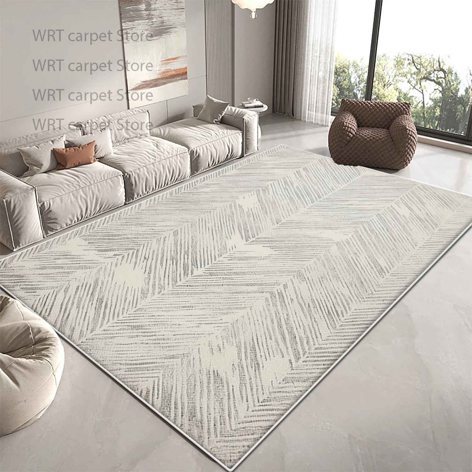 Nordic Geometric Minimalism Carpet for Living Room Decor Home Sofa Fluffy Soft Bedroom Rug Washable Bathroom Entrance Door Mat