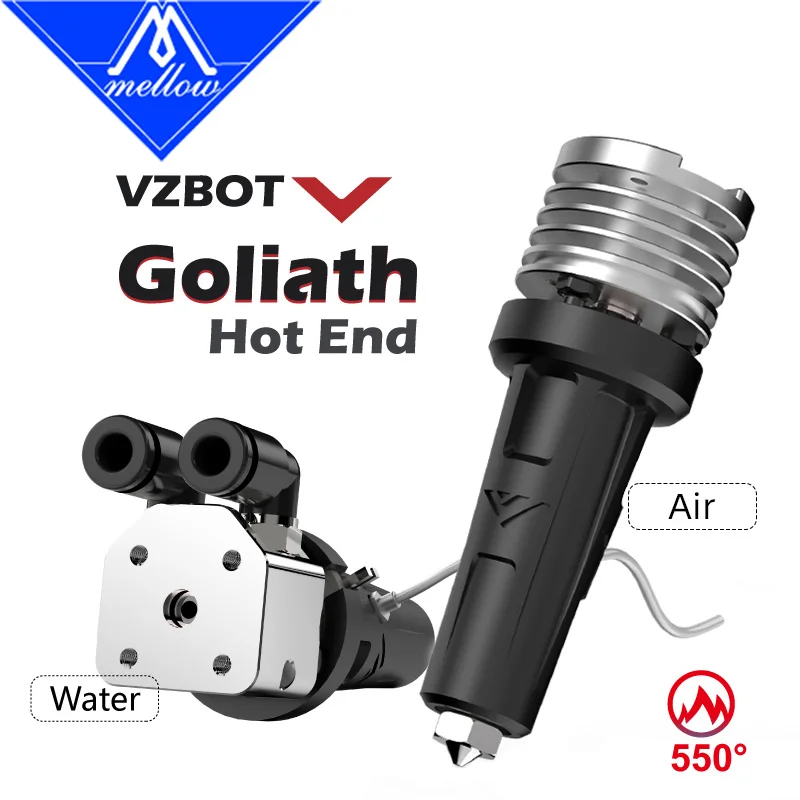 

Mellow All Metal Goliath Air / Water V2 Hotend For High Speed 3D Printer Vzbot Voron HevORT Replace Dragon Crazy