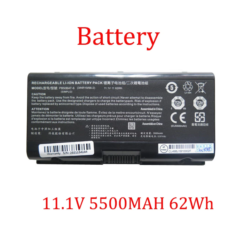 

Laptop Battery For 한성컴퓨터 For Hansung TFG2777 11.1V 5500MAH 62Wh New