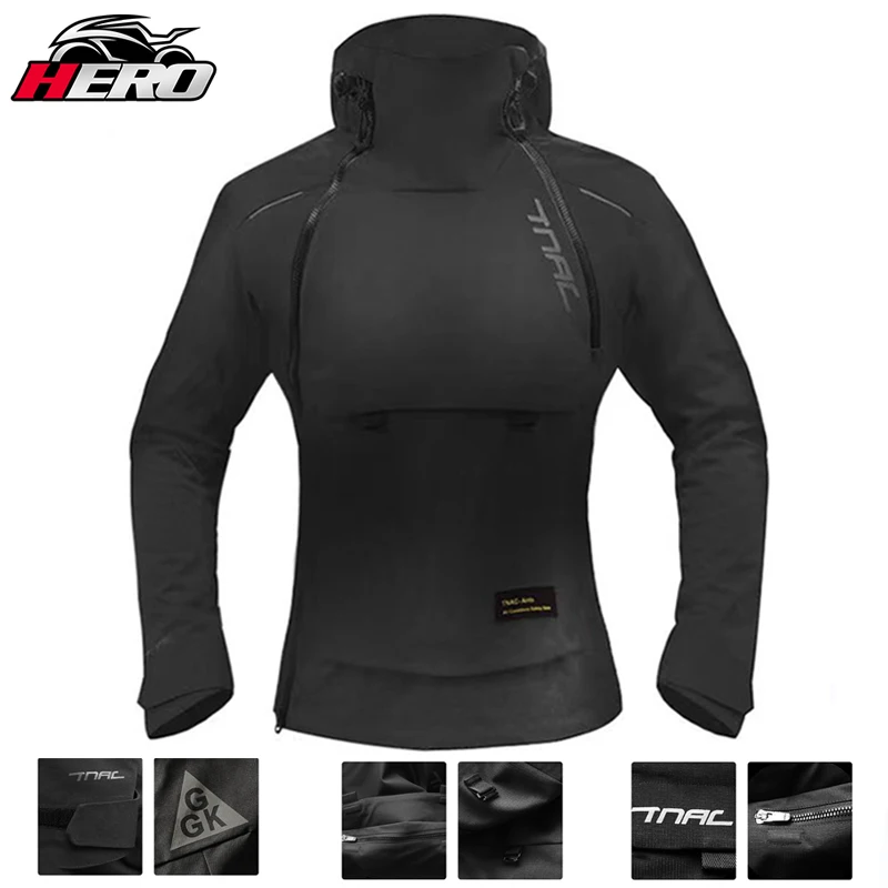 

Men's Women's Motorbike Jacket Waterproof With Reflective Racing Off-road Warm And Cold Armour 4 Seasons S-5XL