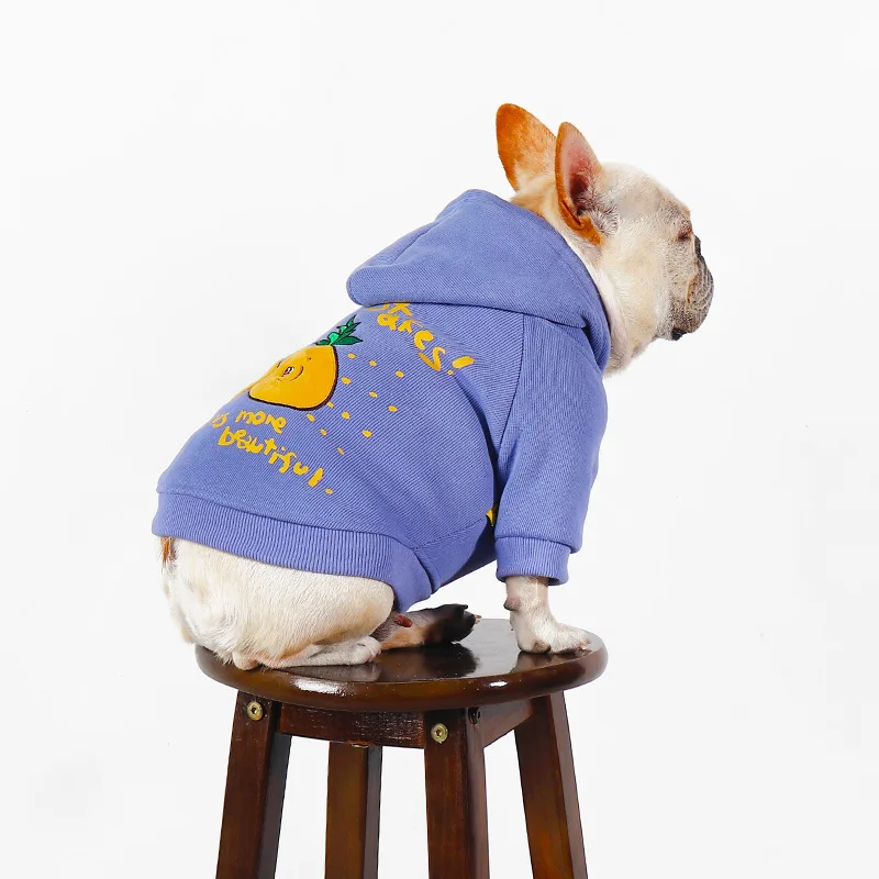 Winter New Padded Thickened Cotton Warm Pet Dog Hoodie French Bulldog Schnauzer Bichon Pet Clothes Small And Medium Dog Clothes