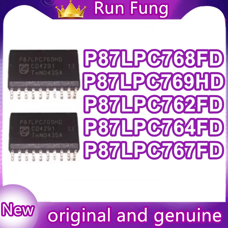 SOIC-20 IC MCU 칩, P87LPC762FD, P87LPC764FD, P87LPC767FD, P87LPC768FD, P87LPC769HD, 100% 신제품, 오리지널 재고