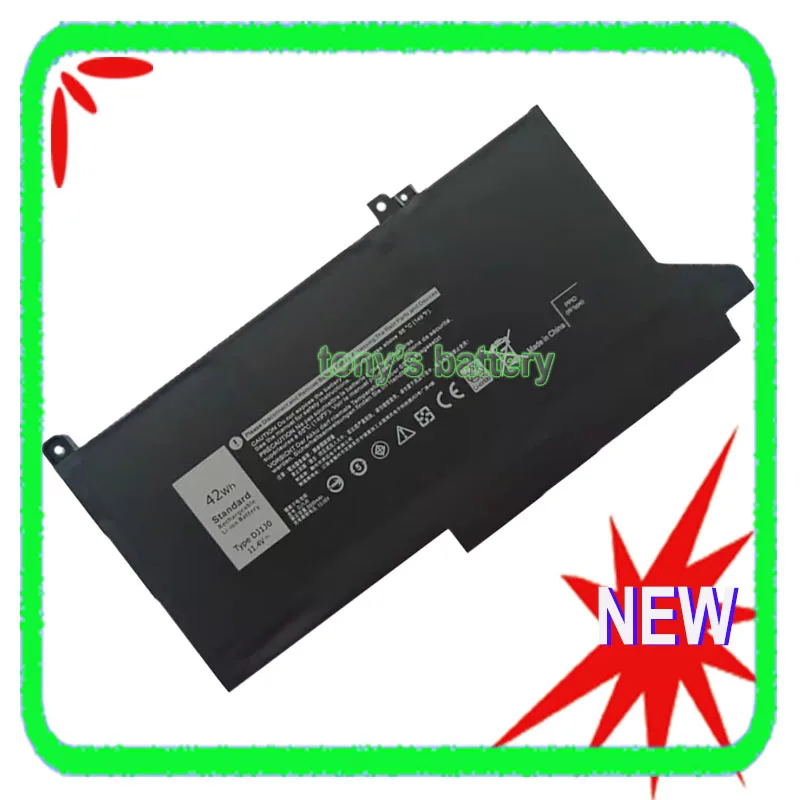 

Новый аккумулятор для ноутбука DJ1J0 DJ1JO для DELL Latitude 12 7000 7280 7380 7390 7480 7490 PGFX4 ONFOH 0NF0H 11,4 В 42 Втч