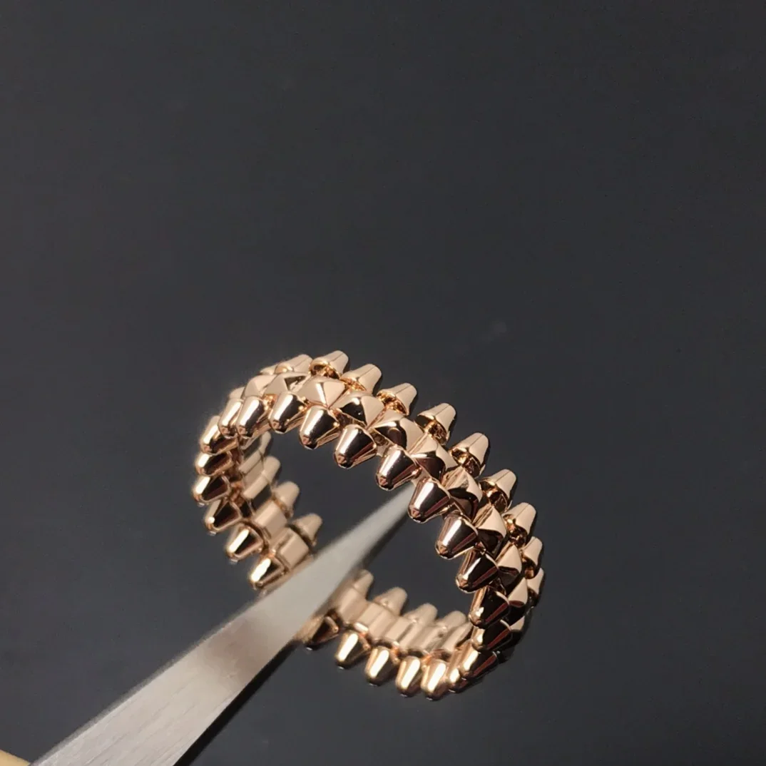 925 Sterling Silver Fashion Luxury Brand Jewelry Liu Pin Ring Couple Male and Female Bullet Ring.