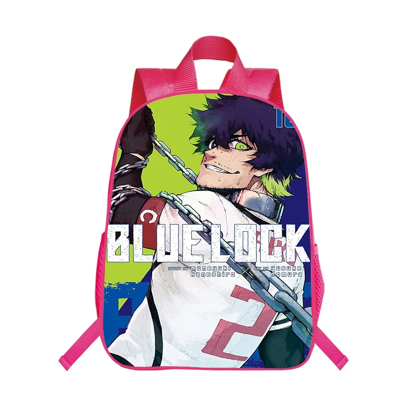 

Kawayi Blue Lock аниме розовый рюкзак детские милые школьные рюкзаки для девочек мультяшный узор на молнии рюкзак дуговые ремни воздушная подушка