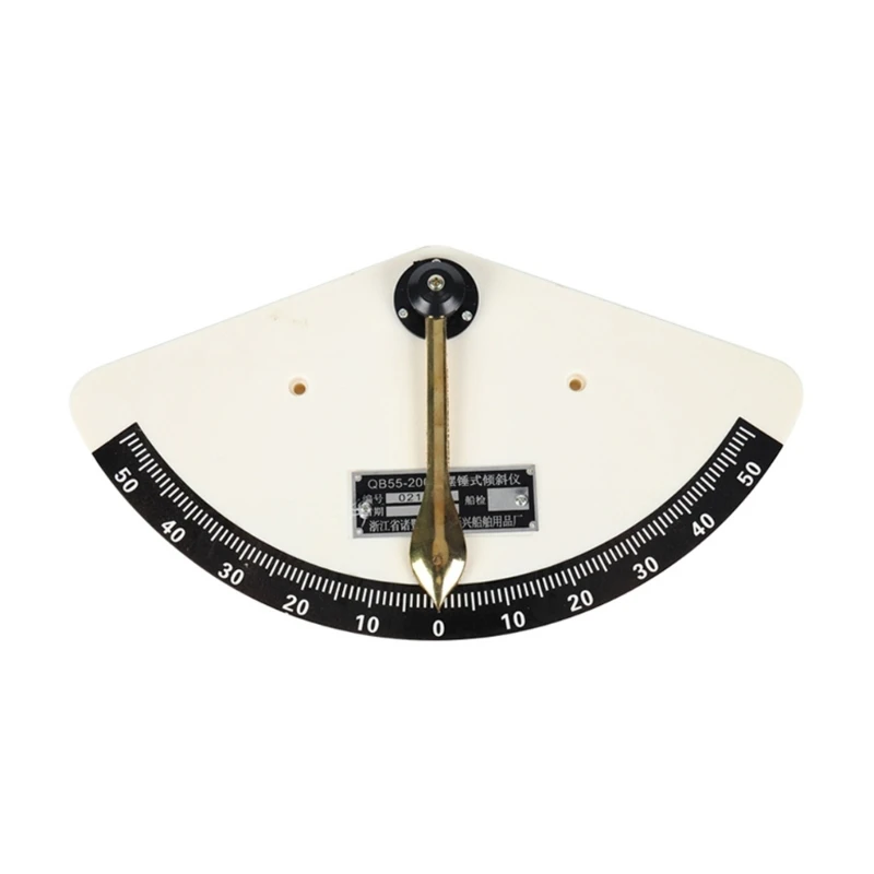 

Heavy-Duty 55-Degree Inclinometer Swing-Type Tilt Meter NauticalInstrument Dropship