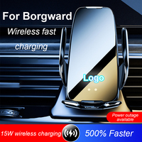For Borgward BX7 BXi7 16-20 BX5 BX3 17-20 Car Infrared Sensor Holder Mobile Phone 15W Wireless Charger Air Outlet Auto Accessory