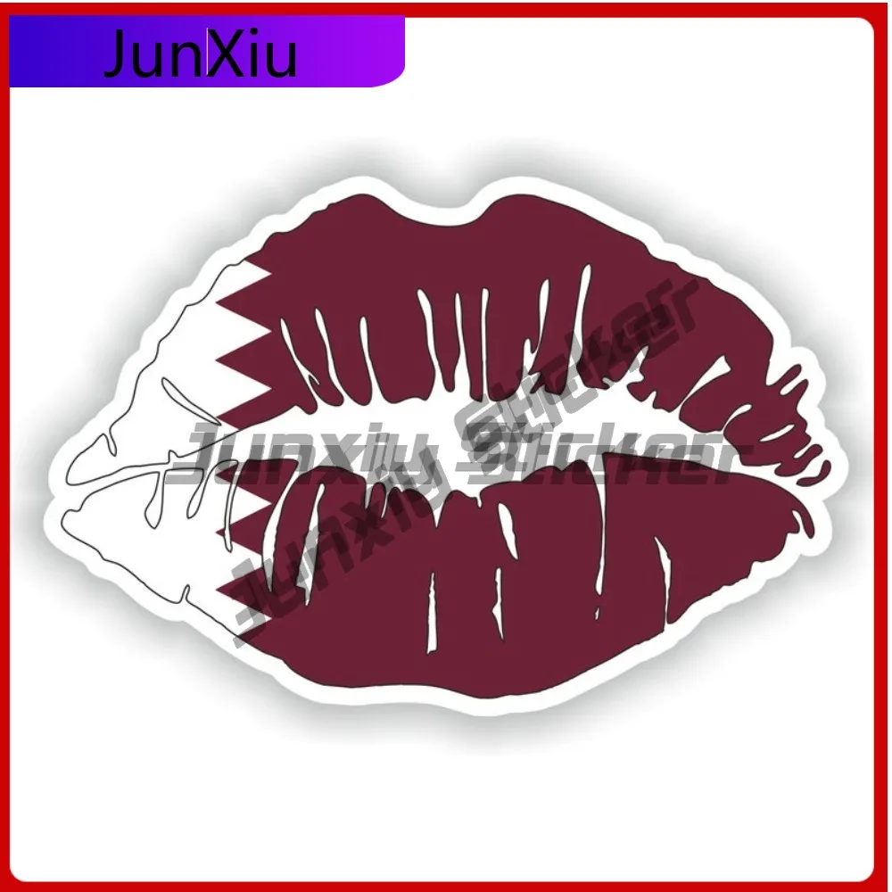 

Qatar Badge Cool Window Anti Scratch Decal Accessory Stickers Trendy Lips Emblem Durable Scratch Decal Anti Vacation Accessory