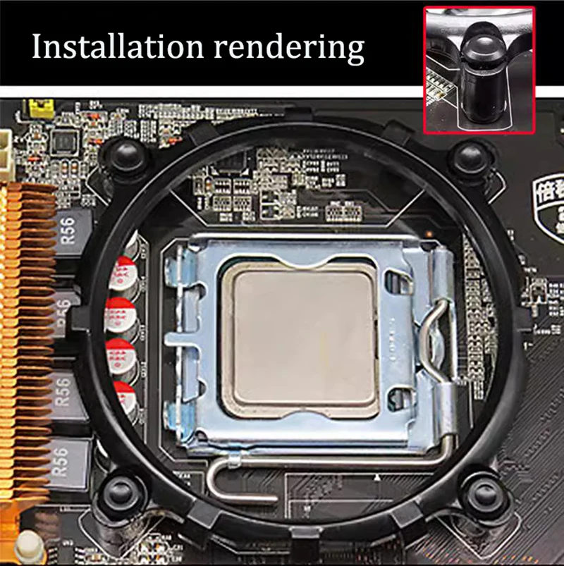 Int Motherboard-Halterung 1366/115X/775 Kühlkörper-Lüfter CPU-Basis Motherboard-Halterung für 12. Generation CPU-Basis – Detail 5