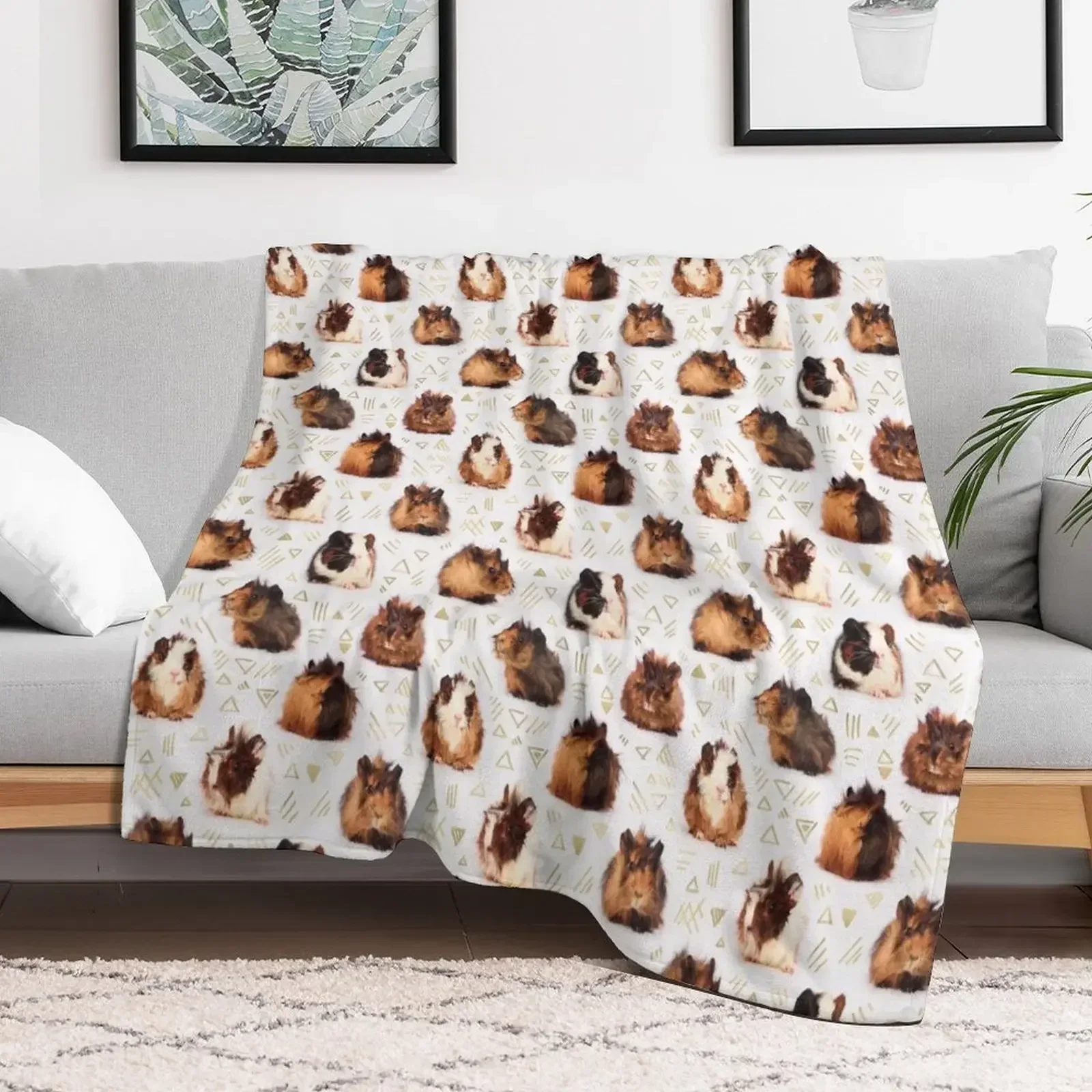 The Essential Guinea Pig Throw Blanket Designers Plush Blankets