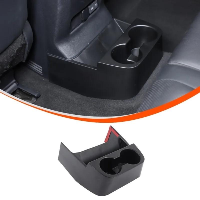 

ABS For 2024+ Toyota Prado Rear Drain Cup Holder Storage Box Car Organizer Car Accessories