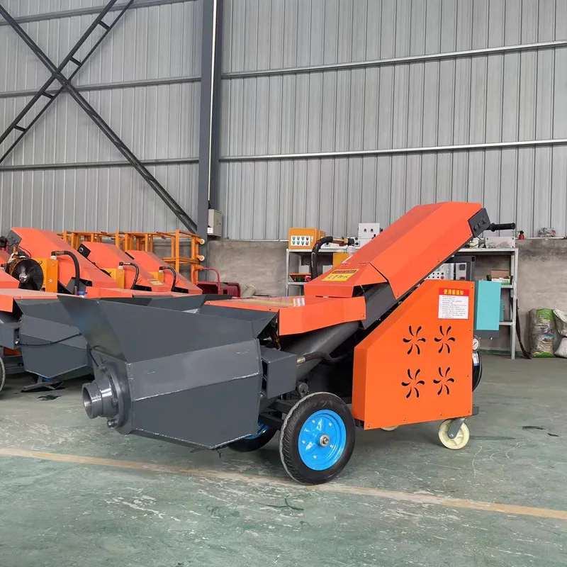 Large aggregate mortar ground feed pump 15m small concrete conveyor integrated machine secondary structure pouring diesel