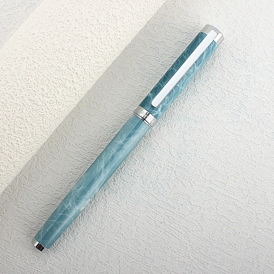 JINHAO 155 Metal Fountain Pen Marble pattern luxury Pens M/F/EF Nib Office School Supplies Stationery Gift