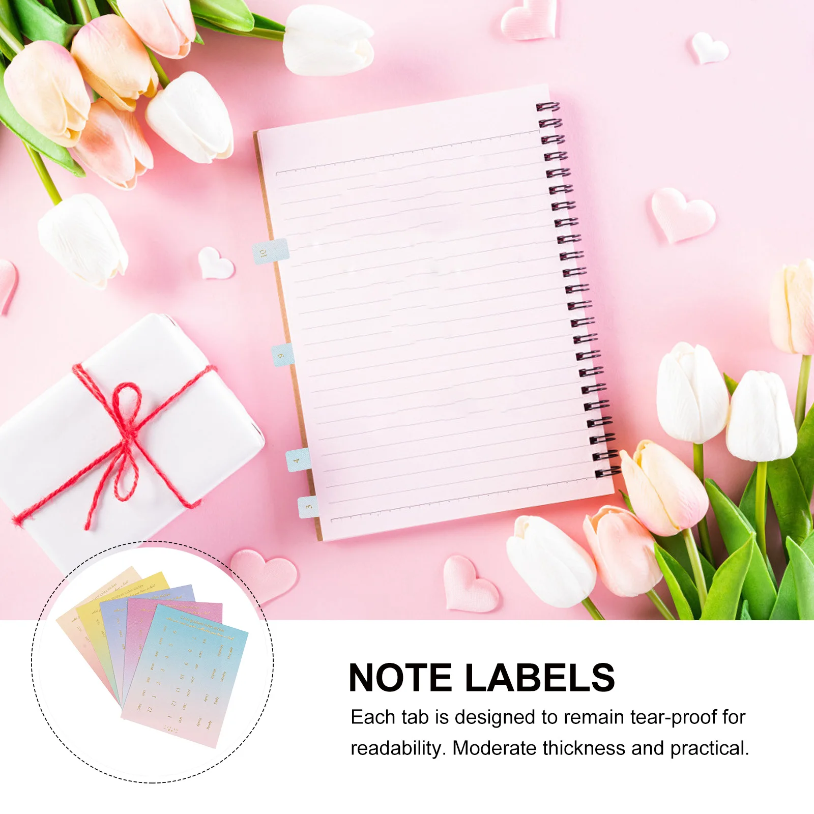 

20 Sheets Date Month Stickers Sticky Tabs Index Labels Classification Paper Reminder Note Labels Journals Planners Lightweight