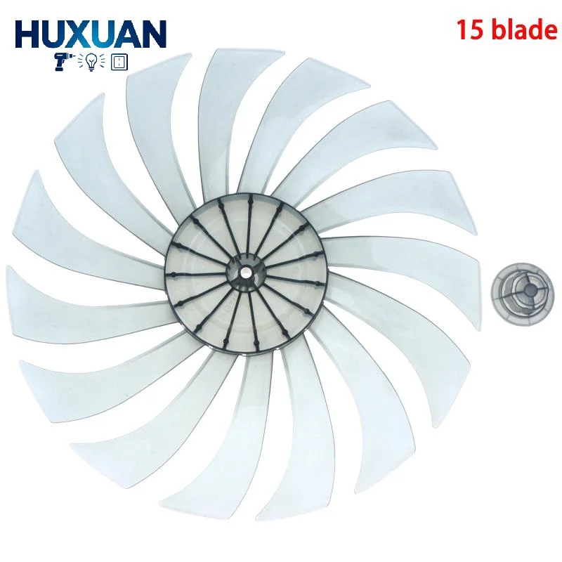 14 Inch Safe Fan Blade with Protective Nut Cover Quiet Replacement Part for Home Table Floor Fans