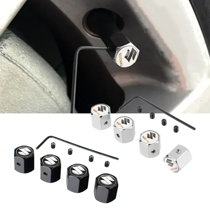 

Dust Proof Car Air Valve Stem Caps for Swift SX4 Cross Jimny Samurai Vitara Xl Alto Liana Ignis Grand Vitara Accessories