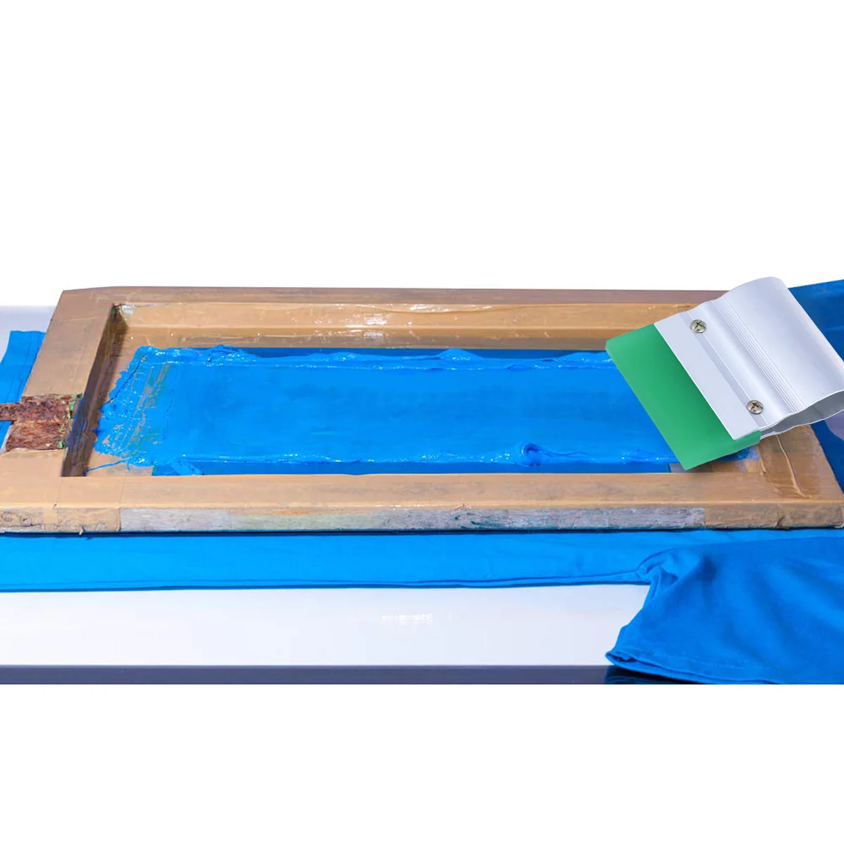 Squeegee Blade for Screen Printing Graphic Mini Rubber Tool Scratch Board Ink Scraper