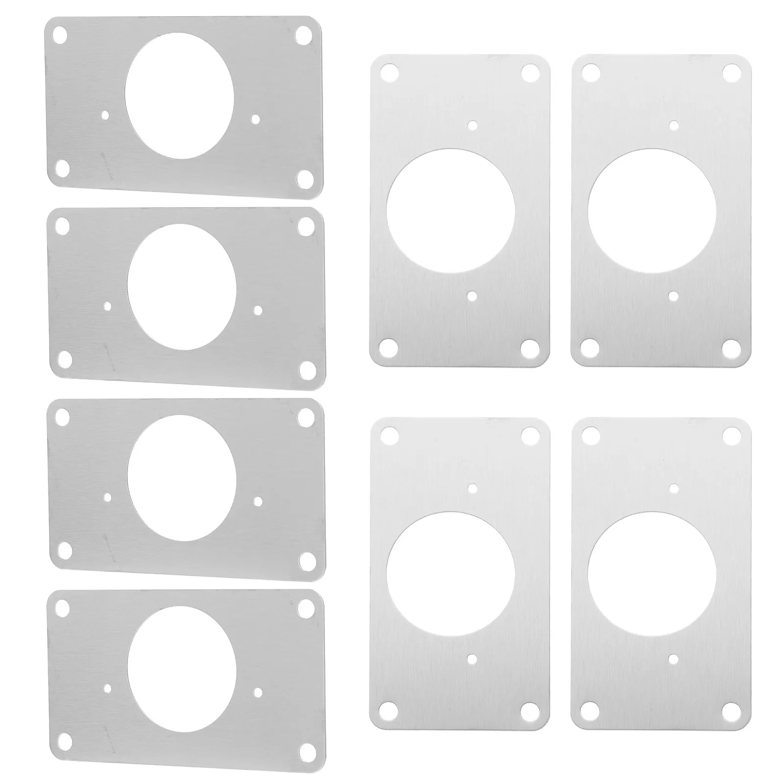 8Pcs Stainless Steel Cabinet Hinge Repair Plates Heavy Duty Fixing Kit for Kitchen Cabinet Door Hinge Repair Tools