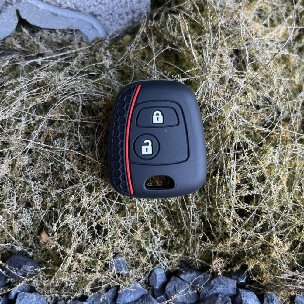 

Remote Key Cover Case Silicone Skin FOR Citroen C1 C2 C3 C4 Xsara Picasso Key Cap Peugeot 107 206 207 306 307 407 Toyota Aygo
