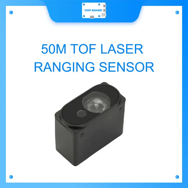 

50m TOF Laser Ranging Sensor (±3cm Accuracy, 100Hz, 100K LUX Resistant)