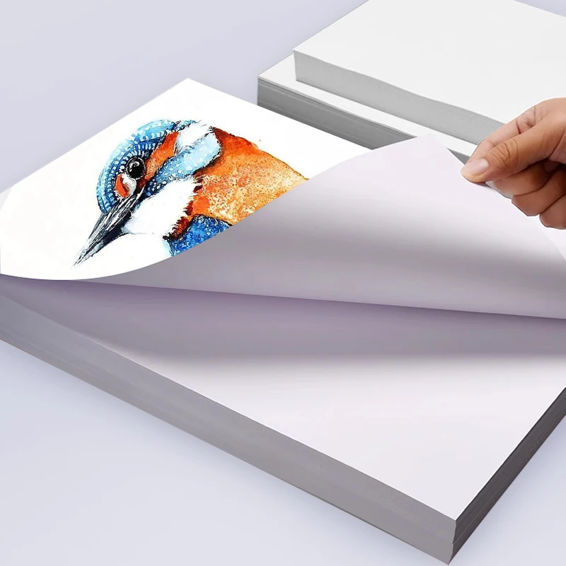 50pcs A4 120g Cardboard Handmade Card Paper White/Black/Brown Kraft Paper For DIY Watercolor Crafts Package Inkjet&Laser Printer