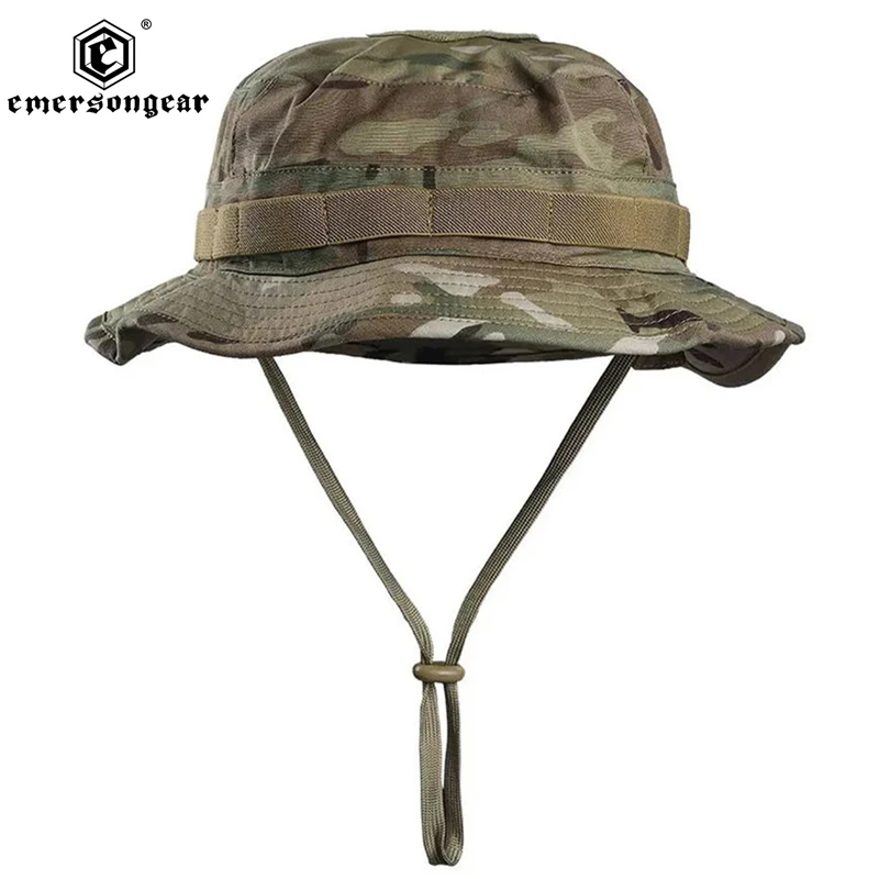 Multicam Boonie Hat Camouflage Breathable Bucket Hats Tactical Hunting Fishing Sport Sun-proof Panama Nepalese Cap Summer Men