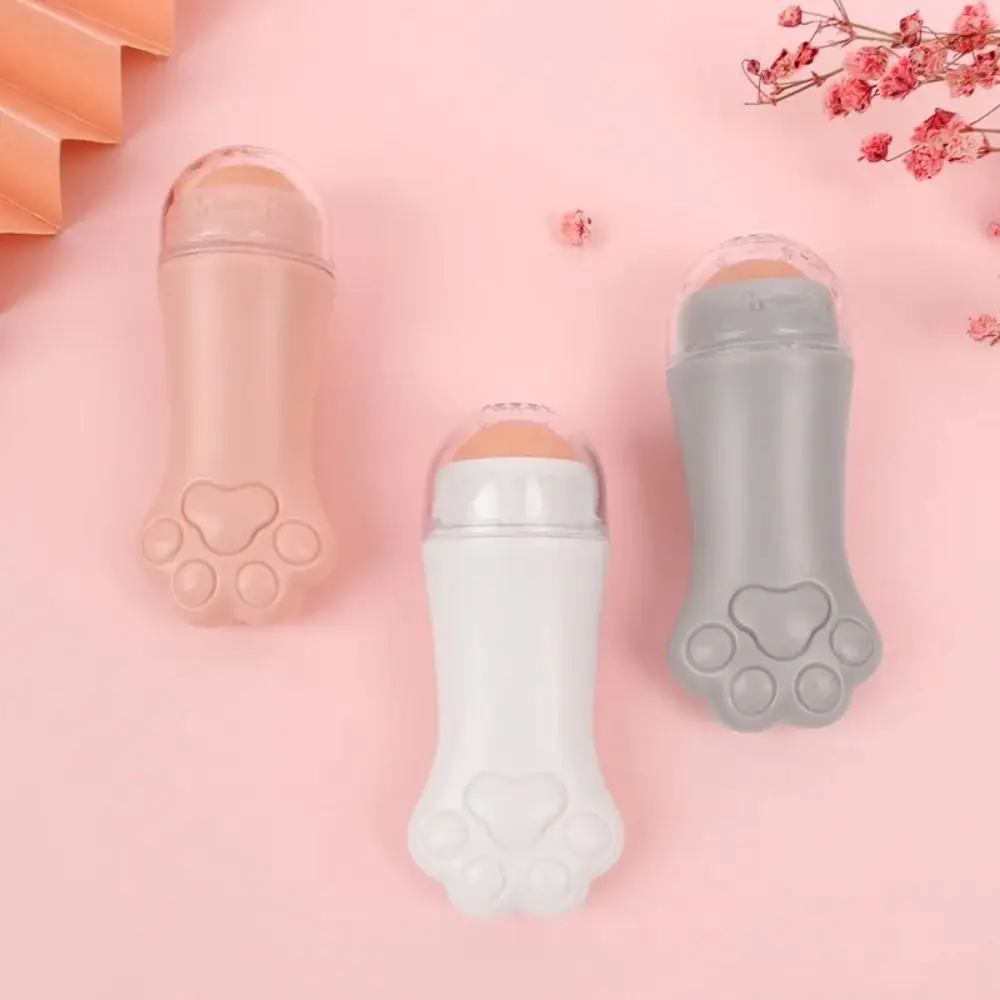 Kattenpoot Vulkanische Steenolie Absorber Nieuwe Make-Up Tool Verwijderbare Gezichtsolie Rose Steen Huidverzorgingshulpmiddelen Gezicht Olie Absorberende Roller