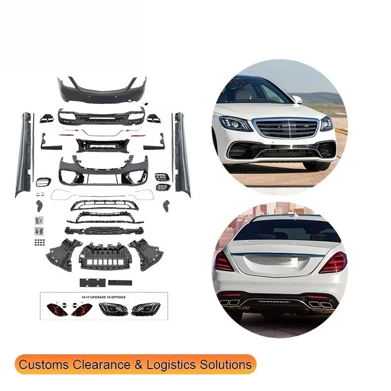 

GUGO W222 Body Kit for 2018-2020 S Class W222 Body Kit Front Rear Bumper Upgrade to 2018 S63 Spare Part