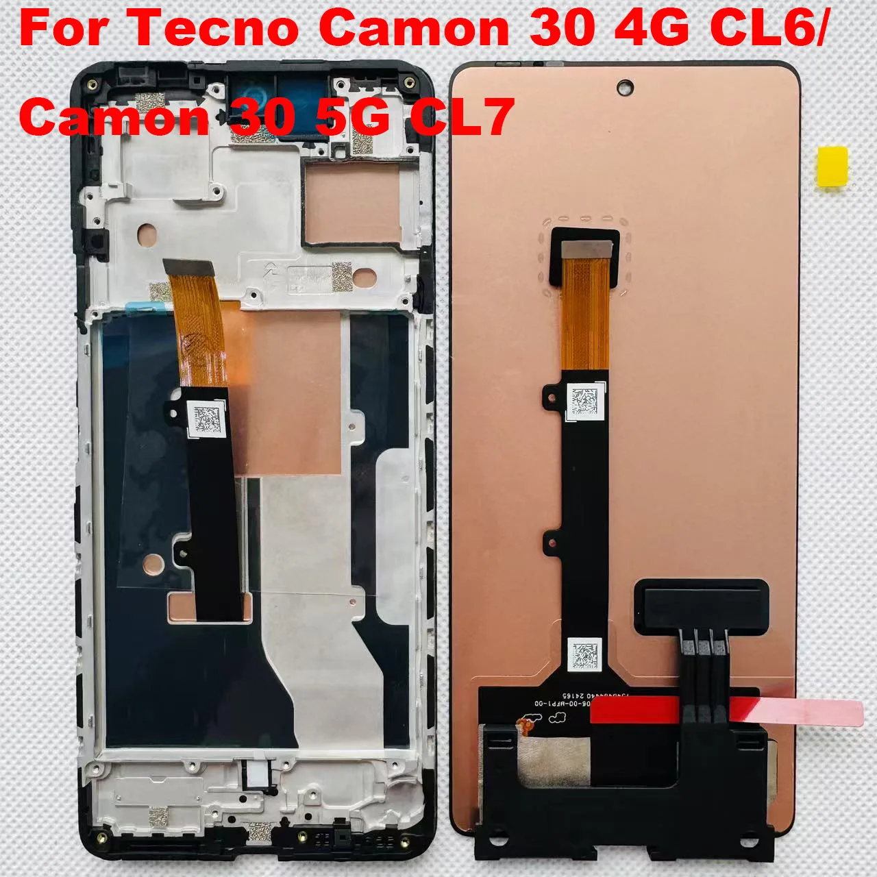 الأصلي 6.78 "AMOLED ل Tecno Camon 30 4G CL6/30 5G CL7 شاشة الكريستال السائل إطار شاشة تعمل باللمس ل Camon 30 Pro CL8/30 Premier CL9 LCD