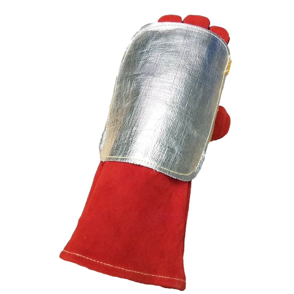 For Welding Hand Pad with Aluminum Backing for Enhanced Heat Reflection and Flame Resistance in Workshop Settings