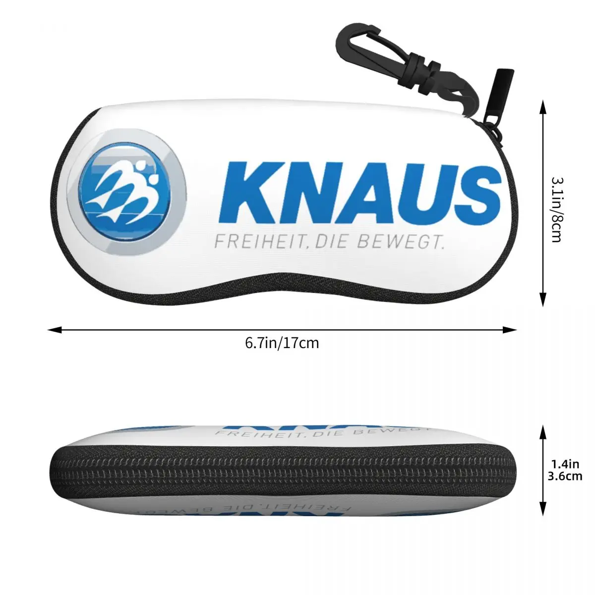 Knaus Caravan Shell Glasses Case صندوق النظارات الشمسية المحمول للنساء والرجال حقيبة النظارات الناعمة